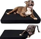 Chew Proof Dog Bed, Indestructible Dog Bed for Aggressive Chewers, Durable Crate Mat Waterproof & Machine Washable Kennel Pad for Indoor Outdoor