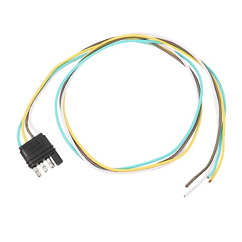 Unomor Pin Flat Plug Trailer Harness Adapter Extension Connector for Quick and Easy Wiring Durable Way Flat Plug for Vehicle Socket for Trailer Lighting