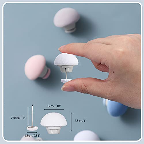 Yikki 12Pcs Mushroom Duvet Clips, Non-Slip Duvet Cover Clips to Keep Duvet in Place - Image 2