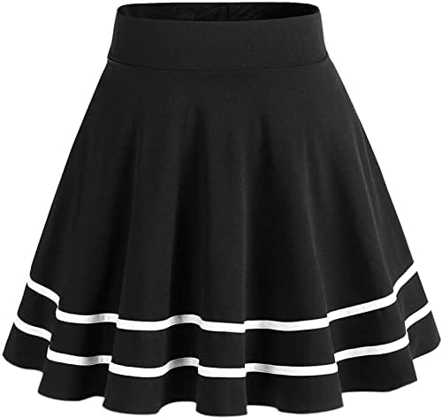 Mini Falda Plisada Casual para Mujer – Corte A Estilo Pin Up con Vuelo y Toque Retro