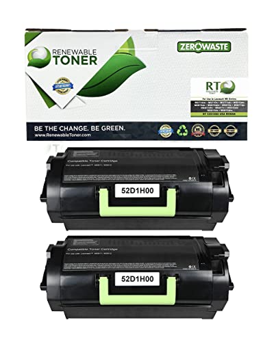 Rt 521H High Yield Toner Replacement For Lexmark 521H 52D1H00 521 | Ms810 Ms810N Ms810Dn Ms810De Ms811 Ms811N Ms811Dn Ms811Dtn Ms812 Ms812Dn Ms812De Ms710 Ms710N Ms711 Ms711Dn (Pack Of 2) #TOP27