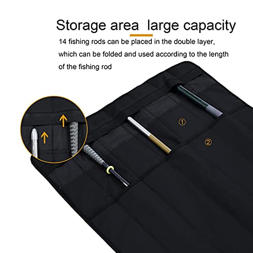 Mochila para cañas de pescar impermeable con acabados de alta densidad Oxford 5
