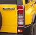 Hummer H3 Chrome Tail Light Covers, Guards 2006, 2007, 2008, 2009