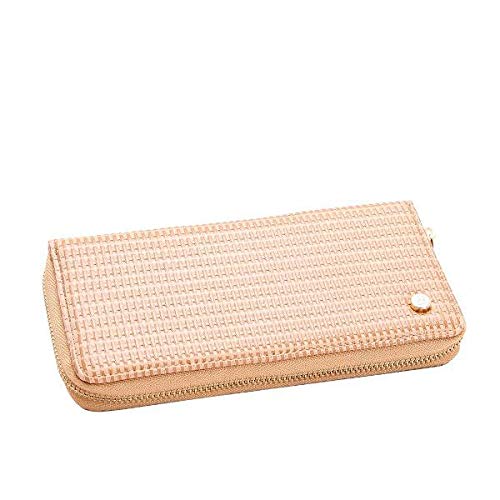 Carteira Chenson Zíper Relevo Fibras Naturais