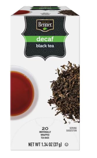Benner Tea Co. Decaf Black Tea. 20 bags/box x (Three Boxes- 60 tea bags)