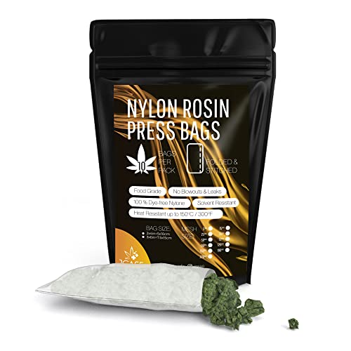 Rosin Bags Nylon Presstasche gefaltet & genäht zur Öl Extraktion Kolophonium Mesh Filter Taschen Herstellung Rosin (5 x 10 90)