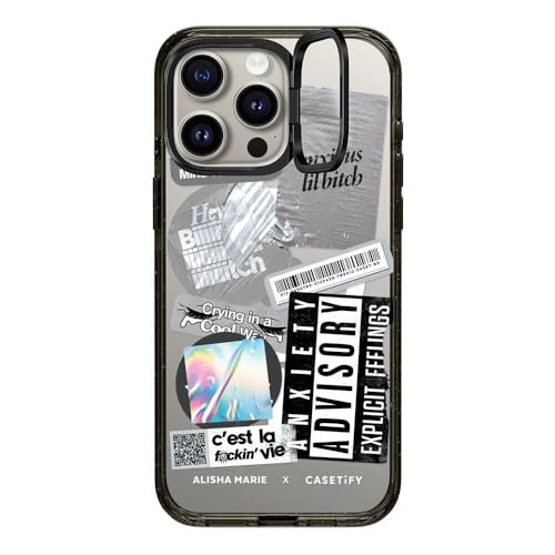 CASETiFY �C���p�N�g�����O�X�^���h MagSafe�Ή� iPhone 15 Pro Max �P�[�X [MIL�K�i���� (3x MIL-STD-810G) / 2m����̗����������N���A / MagSafe �ɑΉ�] - Alisha Marie I