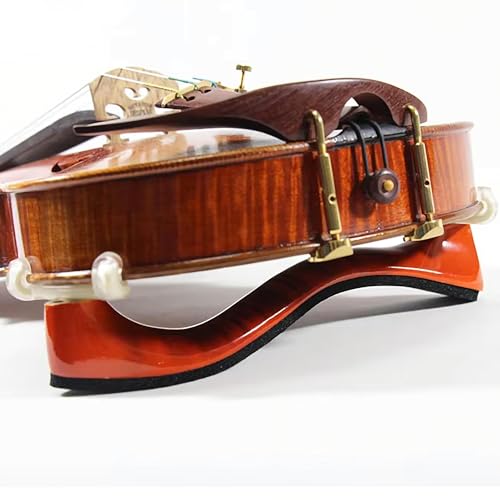 image for AMZZ 4/4 Violin Shoulder Rest – Maple Wood, Comfortable Foam Pad & H