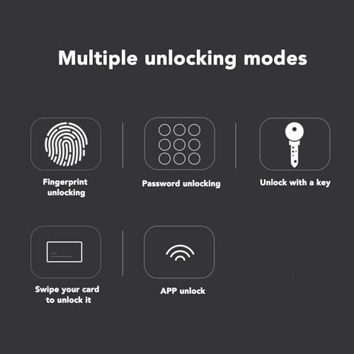 Fechadura de Porta Inteligente, Fechadura de Porta Com Impressão Digital Com Vários Métodos de Desbl