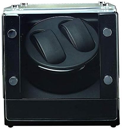 WHZHDMA Watch Winders, Watch Winder 2 Watches Battery,Watch Winder Box Engine Automatic Watches Cases Watches Boxes Winders Display Storage Black Every Family