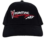 A&E Designs Pontiac Racing Hat Embroidered Cap, Black