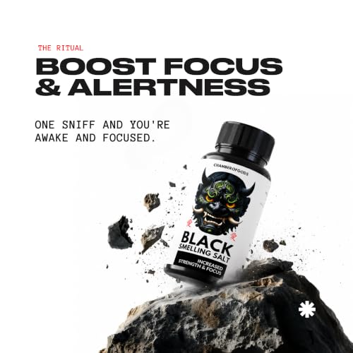 CHAMBEROFGODS Store Black Ammonia Smelling Salt for Powerlifting & - Image 2