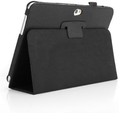 SupCase Slim Fit Folio Leather Tablet Case Cover for Samsung Galaxy Note 10.1-Inch N8000, Black (S8000-62A-BK)