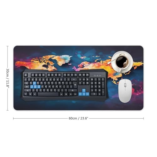 Pad Mouse Grande Mapa Mundo Abstracto 12x24 Pulgadas miniatura 2
