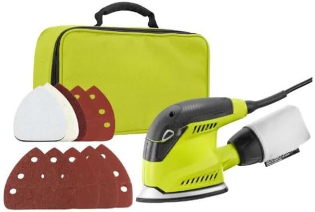 CFS1503GK Fits For RYOBI 1.2 Amp Corded 5.5 in. Corner Cat Sander with Bag, Sample Sandpaper, and Storage Case