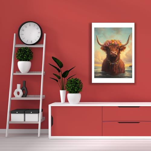 Impression d'art mat Vache des Highlands extra large Spiffing Prints pour décoration murale - 4