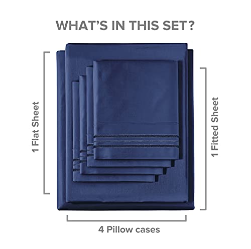 Extra Deep Pocket Sheets - 6 Piece Sheet Set - King Size Sheets Deep Pocket - Extra Deep Bed Sheets - Deep King Fitted Sheet Set - Super And Ultra Deep Sheets - For Deep Pockets Mattress - Fits Easily #TOP6