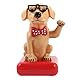 Entzückender Hund winkenden Arm zurück und weiter solarbetriebene Home Office Autozubehör Tisch Ornament[#1]