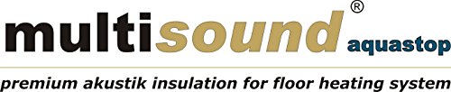 Laminat Trittschalldämmung uficell® Multisound Aquastop 2 mm Stark mit PE Folie/Dampfsperre - TOP bei Fußbodenheizung - 15 m² Rolle (Stärke: 2 mm, 1 Rolle | 15 m² Rolle)