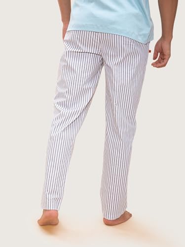 Image of DAMENSCH The Stretch Men's Woven Cotton Tapered Fit Pyjama Pants