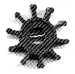 Impeller 12.17 x 51.80 x 22 mm Jabsco Or18653 Vetus 00701 turbine à 10 pales pour pompe