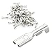 Baomain Female Spade Crimp Terminal Wire Connector Non Insulation 2.8mm 100 pack
