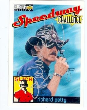Richard Petty autographed card (Auto Racing Nascar) 1996 Upper Deck
