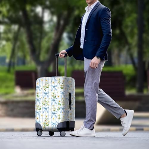 Housse de valise lavable et réutilisable en spandex bleu vert XL - 5