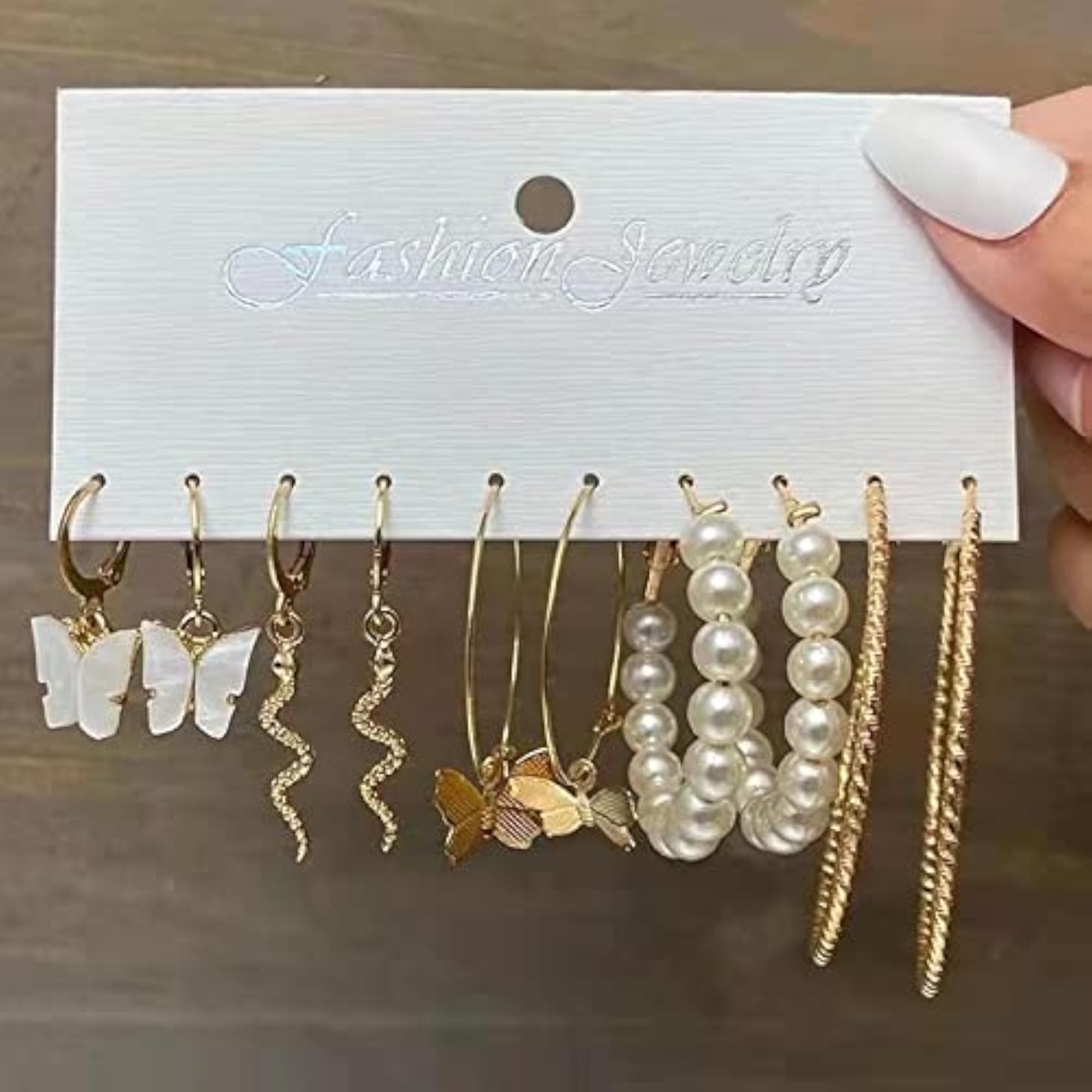 Plated Combo Of 5 Hoop Earrings For And