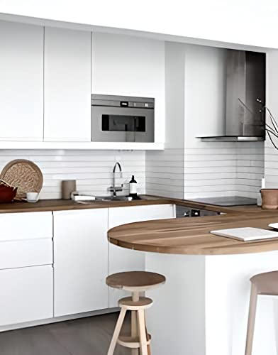 Papel de Parede Adesivo Branco Fosco Envelopamento 3m x 60cm