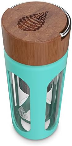 pH HYDRATE Glass Alkaline Water Filter Bottle - Portable Alkaline Water Filter - Water Filter Bottle - Increase pH (300ml/10oz)