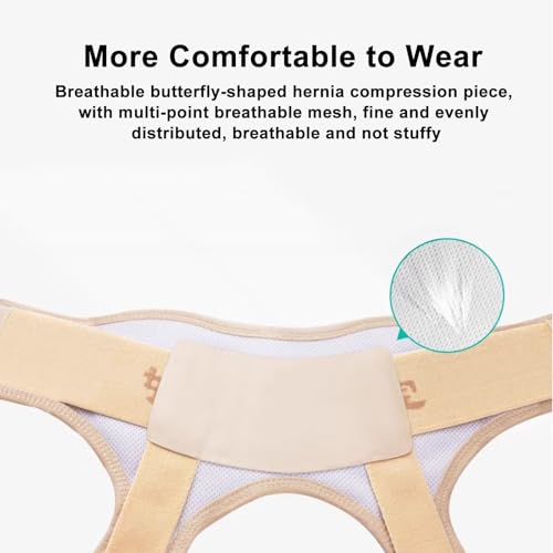 Faja para Hernia Inguinal con Soporte y 4 Almohadillas Ajustables Grande miniatura 3