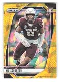 2025 Panini Prizm Draft Picks Prizms Gold Ice #131 Nic Scourton Texas A&M Aggies RC Rookie NCAA Football Trading Card