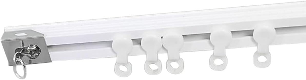 Sliding Curtain Rail Without Drilling Adhesive Track for Bay Window Room Dividers
