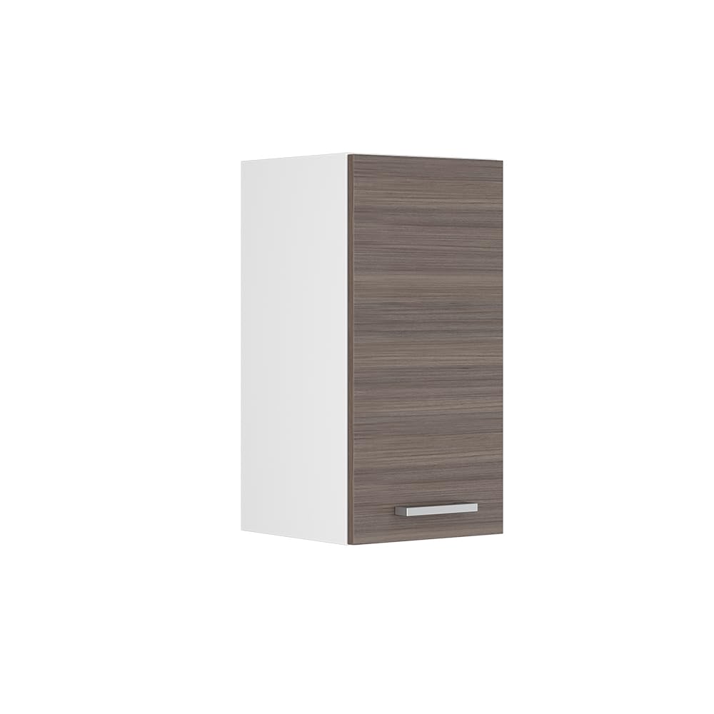 Pensile Cucina Vicco R-line 30 Cm - Bianco Lucido, 2 Porte, Con Scaffale