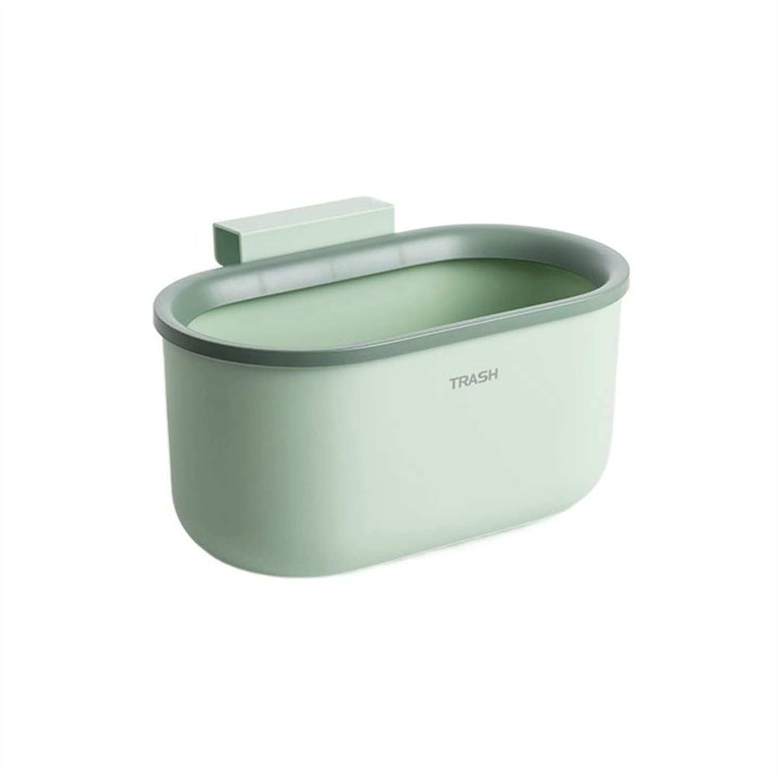 Cestino carta ufficio Cestino montato a parete for latta in plastica in plastica in plastica latta for bagno for bagno semplice cestino senza coperchio Pattumiera da bagno ( Color : Groen , Size : 3.5
