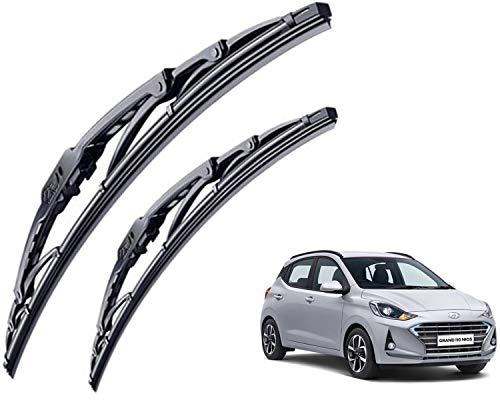 Image of WolkomHome High Performance OE Car Wiper Blade Replacement set of 2 Pc Right 24 inch Left 16 inch for Hyundai I10 Grand Nios
