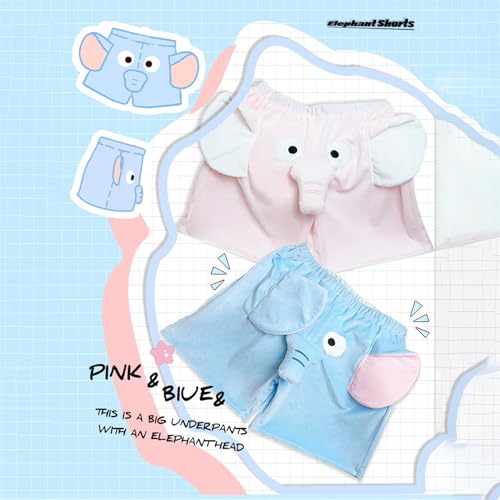 Elephant Pants for Men & Women, Funny Cartoon Elephant Soft Pajama Pants, Cute Shorts for Couple Loose Fit, Plus Size4
