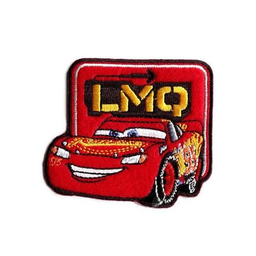 Disney © Cars 3 Lmq - Aufnäher, Bügelbild, Aufbügler, Applikationen, Patches, Flicken, Zum Aufbügeln, Größe: 7 x 6,2 cm