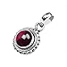 Garnet Stone Pendant, Handmade 925 Sterling Silver Pendant, Silver Gemstone Pendant, Bohemian Jewelry, Sterling Silver Pendant for Women, Anniversary Gift, Gift for Her
