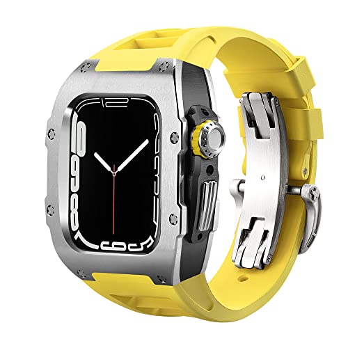 Kit modification Apple Watch Series 8 boîtier métal bracelet 44mm 45mm