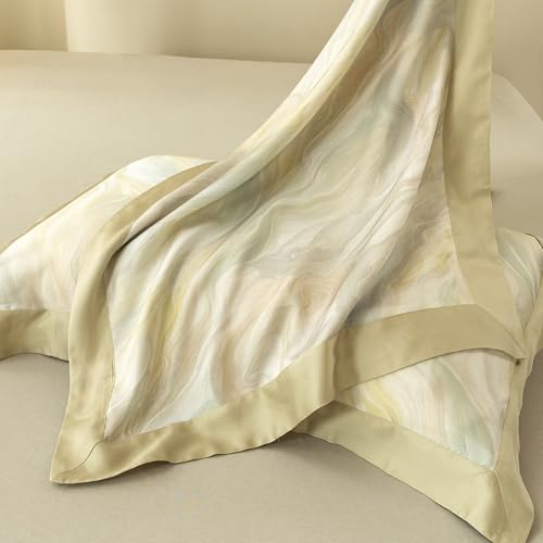 ECOCOTT Bedding 3-Piece Duvet Cover Set King Size – Silky Soft 100% Lyocell, Cooling & Breathable for Hot Sleepers, Ultra-Soft with Elegant Marble Pattern, Moisture-Wicking