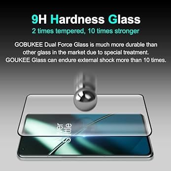 Image of Curved Edge to Edge Full Glue Tempered Glass Compatible for OnePlus 13 5G /1+13 5G, Glass Screen Protector Guard, [9H Hardness][Compatible Fingerprint] 3D Curved HD Black /Clear Glass Pack of 1