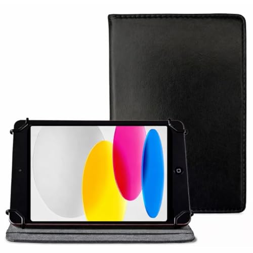 Capa Universal para Tablet 7 a 8 Polegadas Compatível Com IPAD com Suporte Ajustável, Proteção Antirrisco, Fixação Elástica, Design Elegante, PREMIUM