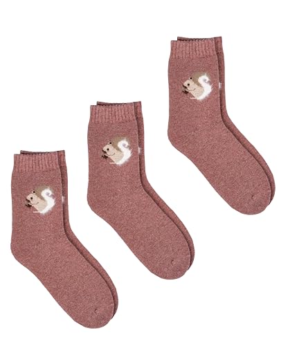 Image of Shag Wear Women's Novelty Angora Socks, Cute Animal Casual Cozy Soft and Warm, 3 Pack