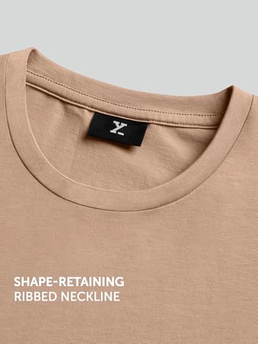 Image of XYXX Men's Iconique Solid Supima Cotton Slim Fit T-Shirt | Super Soft Half Sleeve Tshirts with Superior Colour Retention