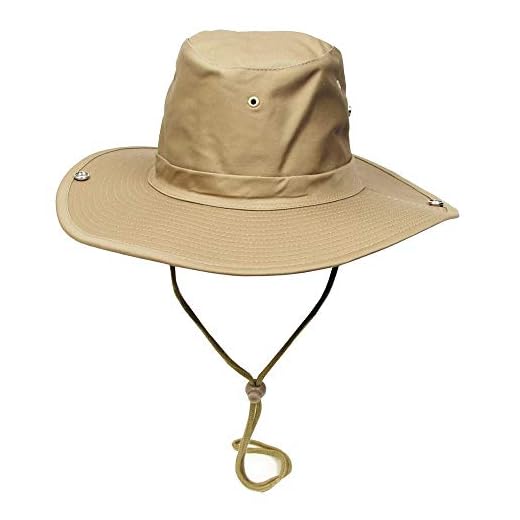 Chapeau de brousse m.Bouton kaki - Kaki, l