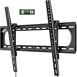 monTEK Heavy Duty Tilting TV Wall Bracket for 60–120” Large TVs up to 136kg, 4X Safety Tested, 10° Tilt for Glare-Free Viewing, Low Profile Slim TV Bracket, Max VESA 900x600, Fits 16”/18”/24” Studs