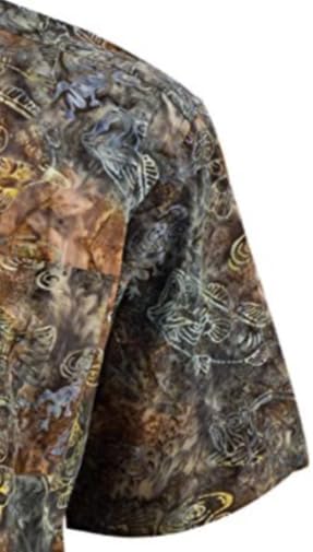 Johari West Bass Bend Tropical Hawaiian Batik Shirt - Image 5