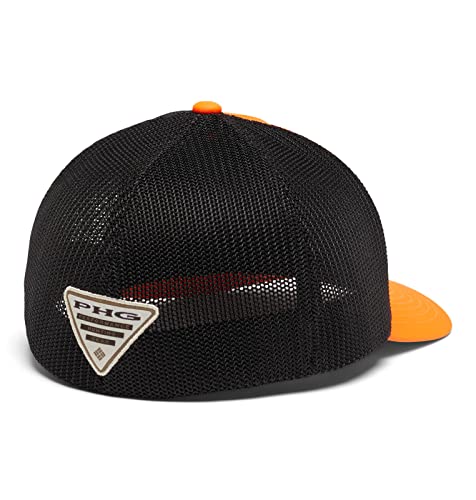 Columbia Unisex Phg Game Flag Mesh Ball Cap - Mid, Blaze/Black, Large/X-Large #TOP3